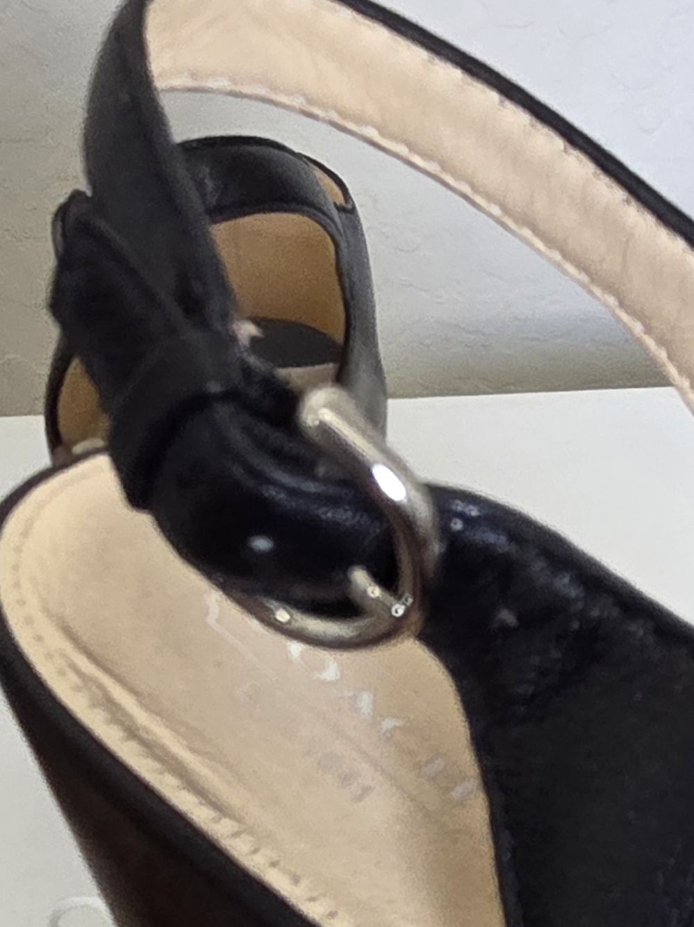 COACH Jade Slingback Wedge Heels Size 9B - Picture 4 of 8